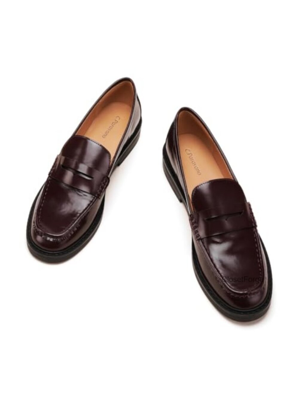 Genuine Leather Penny Loafers Women Mocc Cushioned Walking Shoes